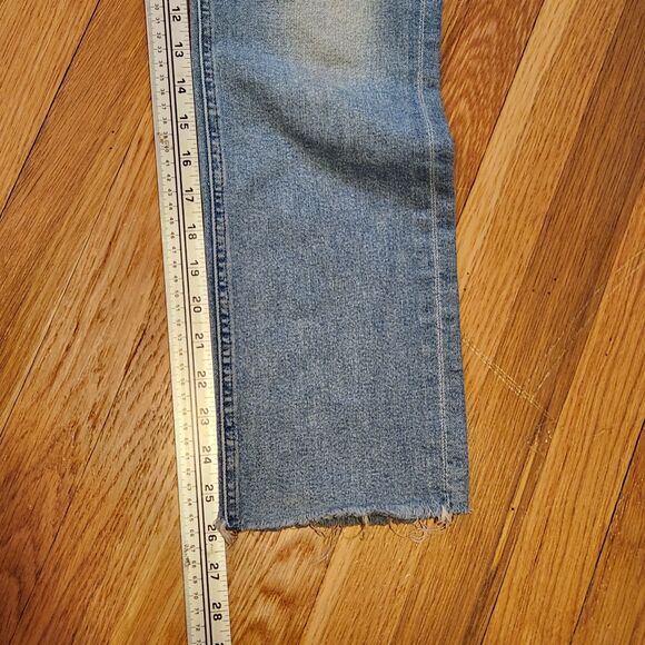 Mother Pixie Dazzler High Rise Straight Leg Ankle Jeans, "Shoot to Thrill" Sz 31 - Picture 10 of 14